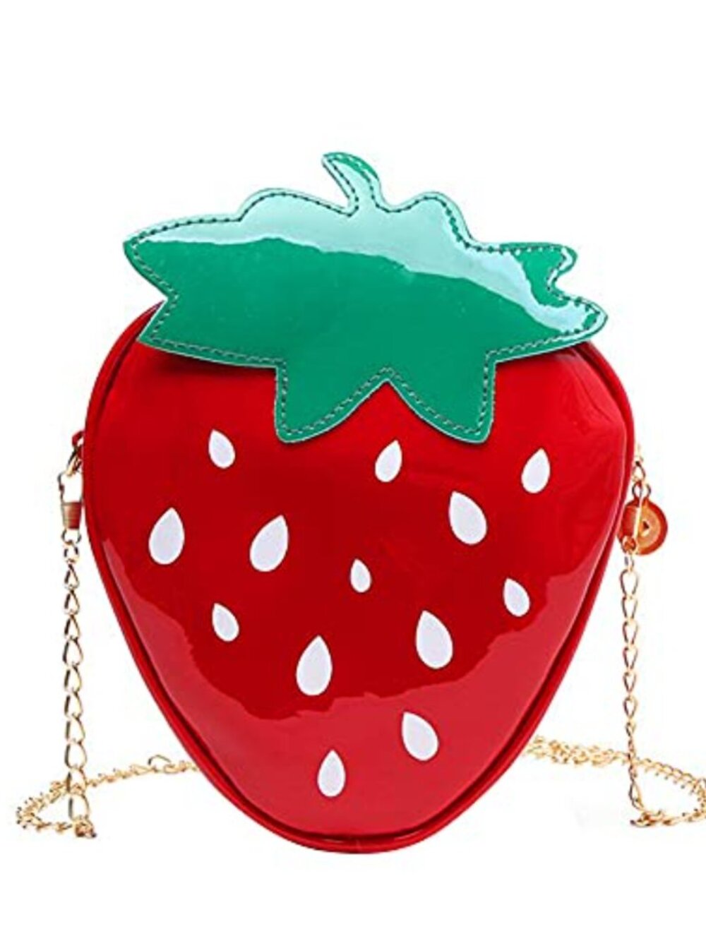 Strawberry Purse Fruit Shape Handbag PU Crossbody Shoulder Bag